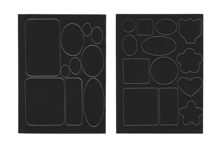 Tekstiilipaikka muotoonommeltu musta  - Langat ja ompelutarvikkeet - 6410416448121 - 1