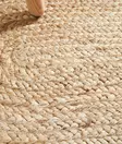 100% JUTE Matto 70x120 cm - Käsinkudottu, Kermansävyinen, Helppohoitoinen, Tyylikäs ja Kestävä Sisustuselementti - Pienet matot ja käytävämatot - 8683342471541 - 4