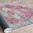 100% Puuvillamatto 80x150 cm - Antibakteerinen, Konepestävä, Liukumaton PVC-pohja, Valkoinen/Punainen/Vihreä/Sininen - Pienet matot ja käytävämatot - 8683742638551 - 6