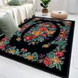100% Puuvillamatto 80x150 cm - Antibakteerinen, Konepestävä, Liukumaton PVC-pohja, Värikäs Design, Mukava ja Kestävä - Pienet matot ja käytävämatot - 8683742636601 - 3