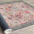 100% Puuvillamatto 80x150 cm - Antibakteerinen, Konepestävä, Liukumaton, Värikäs (Kerma, Punainen, Oranssi, Sininen, Vihreä) - Pienet matot ja käytävämatot - 8683742636991 - 6