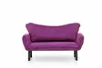 2-istuttava vuodesohva, violetti, 150 cm leveä, kestävä, mukava - Vuodesohvat - 8681875833171 - 4