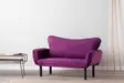 2-istuttava vuodesohva, violetti, 150 cm leveä, kestävä, mukava - Vuodesohvat - 8681875833171 - 2