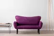 2-istuttava vuodesohva, violetti, 150 cm leveä, kestävä, mukava - Vuodesohvat - 8681875833171 - 3