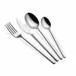 24-osainen Ruokailuvälinesetti - 100% Ruostumaton Teräs, Hopea, Astianpesukoneen Kestävä, 4mm Paksuus, Ei Mikroaaltouuniin - Aterimet ja ottimet - 8684283550371 - 1