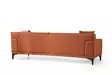 3-istuttava sohva, oranssi, 215 cm leveä, ylellinen mukavuus, tyylikäs muotoilu - Sohvat - 8683342939331 - 7