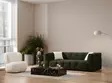 3-istuttava sohva, vihreä, 235 cm x 100 cm x 72 cm, mukava, kestävä - Sohvat - 8683743974771 - 3