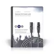 Balansoitu Audiojohto | XLR 3-Pin uros | XLR 3-Pin naaras | Niklattu | 15.0 m | Pyöreä | PVC | Tummanharmaa | Pakkaus - Audiokaapelit - 5412810295661 - 66