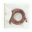 CAT6 Verkkokaapeli | RJ45 uros | RJ45 uros | S/FTP | 7.50 m | Pyöreä | LSZH | Ruskea | Muovipussi - Tietokone ja verkko - 5412810277841 - 72
