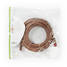 CAT6 Verkkokaapeli | RJ45 uros | RJ45 uros | S/FTP | 7.50 m | Pyöreä | LSZH | Ruskea | Muovipussi - Tietokone ja verkko - 5412810277841 - 5