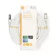 Cat 8.1 verkkokaapeli | S/FTP | RJ45 uros | RJ45 uros | 10.0 m | Pyöreä | LSZH | Valkoinen | Label - Tietokone ja verkko - 5412810424481 - 66