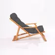 Harmaa Luonnollinen Puutarhatuoli - 100% Pyökkipuuta, Vedenkestävä, Ergonominen, Koko: 50x81x50 cm, Suljettu: 150 cm - Puutarhatuolit ja sohvat - 8683742129301 - 4