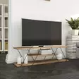 TV-taso, musta pähkinäpuu, W120 cm x H33 cm x D33 cm, kestävä, tilava, tyylikäs - TV-tasot - 8681875877281 - 1