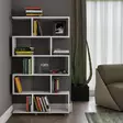 Kirjahylly, valkoinen, 90 cm leveä, 156 cm korkea, kestävä - Kirjahyllyt - 8681875287721 - 1
