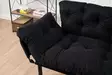 2-istuttava vuodesohva, musta, 155 cm leveä, kestävä, mukava - Vuodesohvat - 8681875516241 - 3