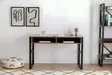 Monikäyttöinen Opiskelupöytä - 120x75x60 cm - Pähkinä - Metalli - Säilytystila - 100% Melamiinipinnoitettu Lastulevy - Työpöydät - 8681875587821 - 2