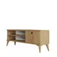 TV-taso, tammi, 120 cm leveä, kestävä, tilava - TV-tasot - 8683342214421 - 4