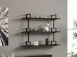 Seinähylly, saksanpähkinä, 87 cm leveä, kestävä, lisäsäilytystila - Seinähyllyt - 8681875449631 - 1