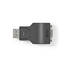 DisplayPort-sovitin | DisplayPort uros | VGA Naaras | 1080p | Niklattu | Suora | Pyöreä | ABS | ABS-Muovi | Musta | Laatikko - Tietokone ja verkko - 5412810288731 - 5