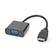 HDMI -sovitin | HDMI liitin | VGA Naaras / 3.5 mm naaras | Niklattu | Suora | ABS-Muovi | Musta | 1 kpl | Laatikko - HDMI-kaapelit - 5412810288571 - 4