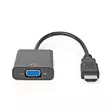 HDMI -sovitin | HDMI liitin | VGA Naaras / 3.5 mm naaras | Niklattu | Suora | ABS-Muovi | Musta | 1 kpl | Laatikko - HDMI-kaapelit - 5412810288571 - 11
