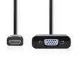 HDMI -sovitin | HDMI liitin | VGA Naaras / 3.5 mm naaras | Niklattu | Suora | ABS-Muovi | Musta | 1 kpl | Laatikko - HDMI-kaapelit - 5412810288571 - 10