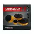 Harjasarja porakoneeseen 4-osainen - Auton pesutarvikkeet - 6418536019641 - 4