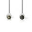Koaksiaalikaapeli | IEC (Coax) Uros | IEC (Coax) Naaras | Niklattu | 90 dB | 75 Ohm | Tuplasuojattu | 5.00 m | Pyöreä | PVC | Valkoinen | Laatikko - Antennikaapelit - 5412810289431 - 2
