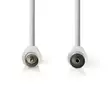 Koaksiaalikaapeli | IEC (Coax) Uros | IEC (Coax) Naaras | Niklattu | 90 dB | 75 Ohm | Tuplasuojattu | 5.00 m | Pyöreä | PVC | Valkoinen | Laatikko - Antennikaapelit - 5412810289431 - 10