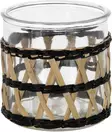 Lasikippo koristeella 12cm - Kynttilät ja lyhdyt - 8720573194471 - 1