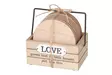 Lasinaluset Love 8 kpl - Pöytäliinat ja tabletit - 6410416068961 - 1