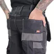 Lee Cooper Workwear Holster Pocket Cargo Miesten työhousut LCPNT224, musta/harmaa Koko 34 -  - 19-19-0283080090561 - 4