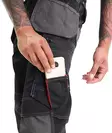 Lee Cooper Workwear Holster Pocket Cargo Miesten työhousut LCPNT224, musta/harmaa Koko 34 -  - 19-19-0283080090561 - 3