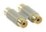 Mono-äänisovitin 2x RCA Naaras - 2x RCA Naaras Harmaa - Audioadapterit - 8717587014031 - 3