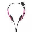 PC-headset | On-Ear-Kuulokkeet | Stereo | 2x 3.5 mm | Taitettava mikrofoni | Pinkki - Sankakuulokkeet - 5412810286881 - 11