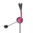 PC-headset | On-Ear-Kuulokkeet | Stereo | 2x 3.5 mm | Taitettava mikrofoni | Pinkki - Sankakuulokkeet - 5412810286881 - 25