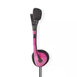 PC-headset | On-Ear-Kuulokkeet | Stereo | 2x 3.5 mm | Taitettava mikrofoni | Pinkki - Sankakuulokkeet - 5412810286881 - 15
