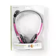 PC-headset | On-Ear-Kuulokkeet | Stereo | 2x 3.5 mm | Taitettava mikrofoni | Pinkki - Sankakuulokkeet - 5412810286881 - 66