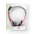 PC-headset | On-Ear-Kuulokkeet | Stereo | 2x 3.5 mm | Taitettava mikrofoni | Pinkki - Sankakuulokkeet - 5412810286881 - 8