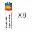 Paristo Polaroid AAA 8-pack - Alkaliparistot - 6438168100661 - 1