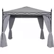 Paviljonki Capri 3 x 3 m harmaa - Paviljongit ja pergolat - 6438168096421 - 1