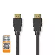 Premium High Speed HDMI Kaapeli Ethernet | HDMI liitin | HDMI liitin | 4K@60Hz | 18 Gbps | 1.50 m | Pyöreä | PVC | Musta | Label - HDMI-kaapelit - 5412810426911 - 1