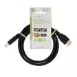 Premium High Speed HDMI Kaapeli Ethernet | HDMI liitin | HDMI liitin | 4K@60Hz | 18 Gbps | 1.50 m | Pyöreä | PVC | Musta | Label - HDMI-kaapelit - 5412810426911 - 66