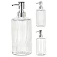 Pumppupullo 400ml kirkas lasi - Kylpyhuonetarvikkeet - 8719987845901 - 1