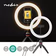 Rengasvalo | 10 inch | 120 LED's | 2700 - 6700 K | Kolmijalka | Musta - Valokuvausstudio ja valaistus - 5412810408801 - 5