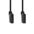 SCART-kaapeli | SCART Uros | SCART Uros | Niklattu | 480p | 2.00 m | Pyöreä | PVC | Musta | Laatikko - HDMI-kaapelit - 5412810289721 - 10