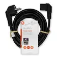 Sähköjohto | Suko Uros | IEC-320-C13 | Kulma | Kulma | Niklattu | 3.00 m | Pyöreä | PVC | Musta | Label - Virtakaapelit ja liittimet - 5412810425051 - 66