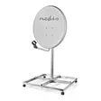 Satelliitti Parvekejalusta | Maston pituus: 0.75 m | Astian maksimikoko: 90.0 cm | Pohjalevyn koko: 4 x 30 x 30 cm | Teräs | Hopea - Lisätarvikkeet - 5412810298051 - 1