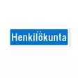 Sekure 3 mm 50x16 cm "Henkilökunta" alumiinikyltti - Opaste- ja varoituskyltit - 6438014353531 - 1