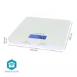 SmartLife-keittiövaaka | Bluetooth® | Lasi / Muovi | Valkoinen - Nedis tuotteet - 5412810443611 - 55